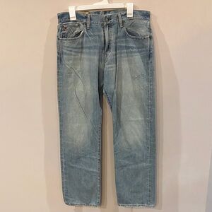Polo Ralph Lauren Faded Light Blue Straight Jeans Men's 33x32